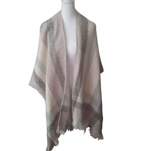 Sonoma Long Pastel Poncho Wrap Cape with Sleeves